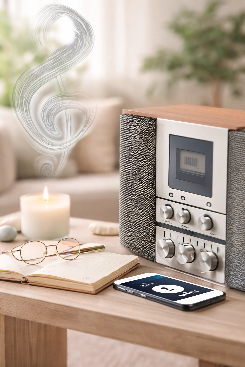 Imagem decorativa provisória da página de música